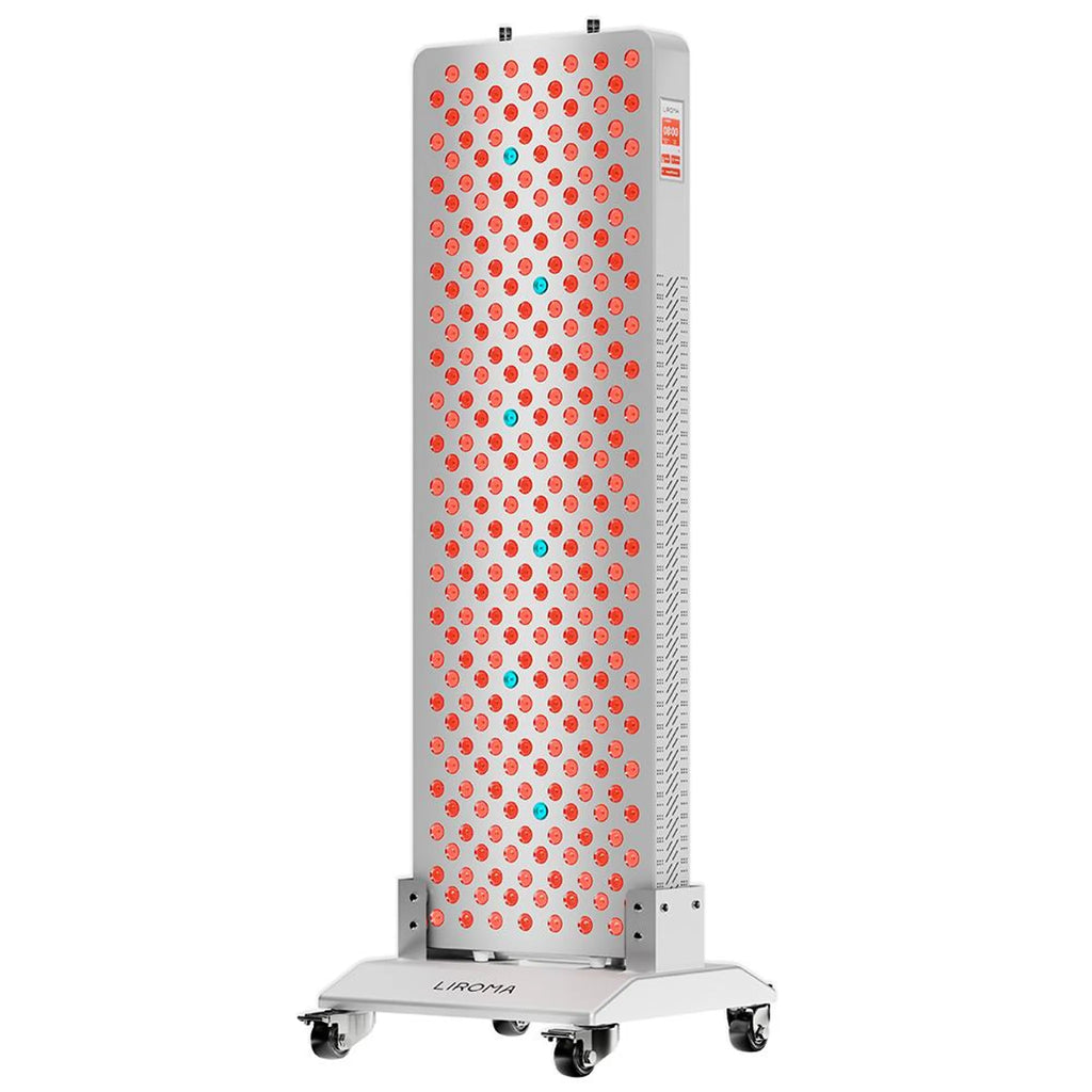 LIROMA® Rotlichttherapie RL300 - 7 Wellenlängen - LED-Infrarotlampe - Infrarottherapie - Lichttherapie - Kollagenlampe - Fibromyalgie
