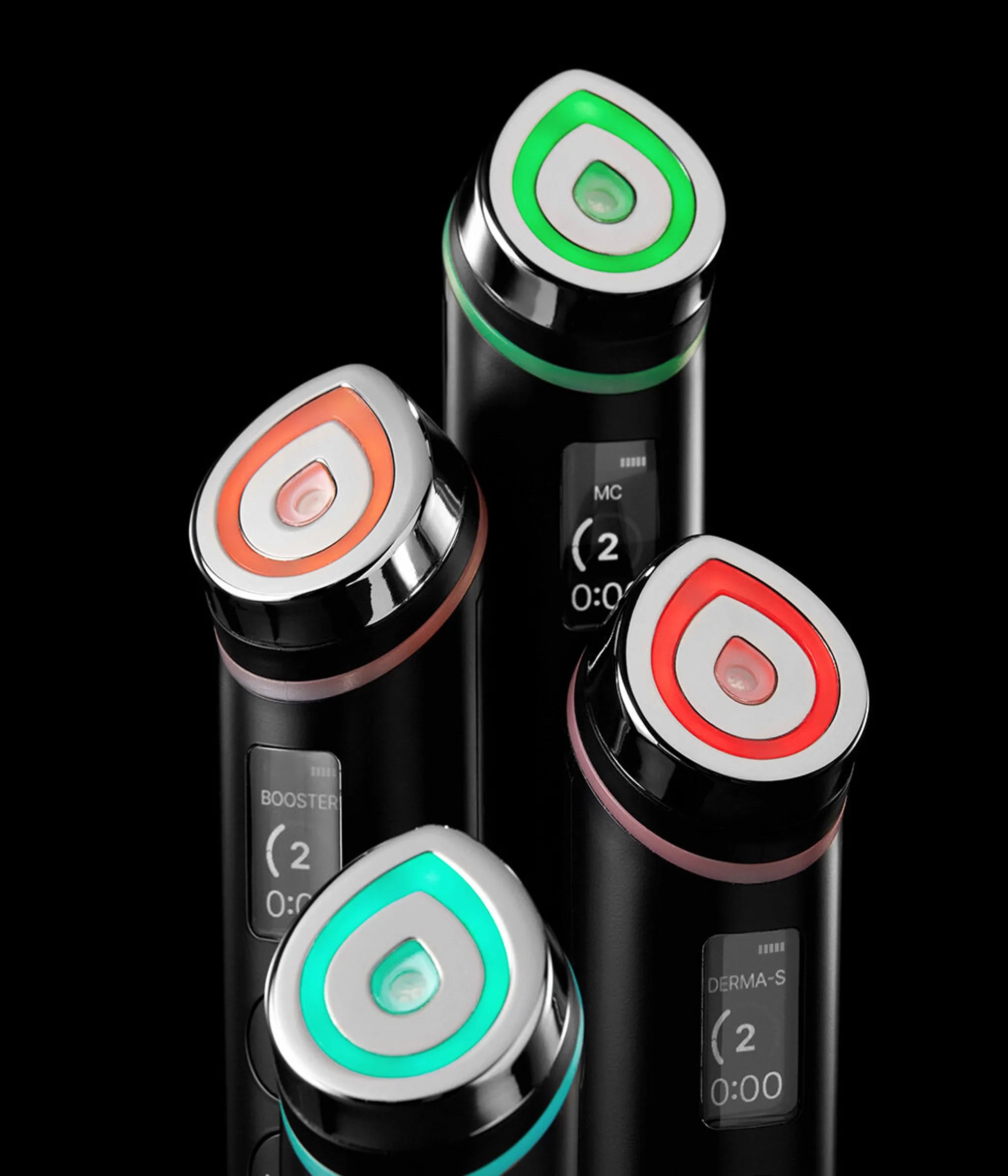 medicube Age R Booster Pro 6 in 1 Massagegerät aus echtem Glas. gläserne Haut. koreanische Hautpflege. Schwarz