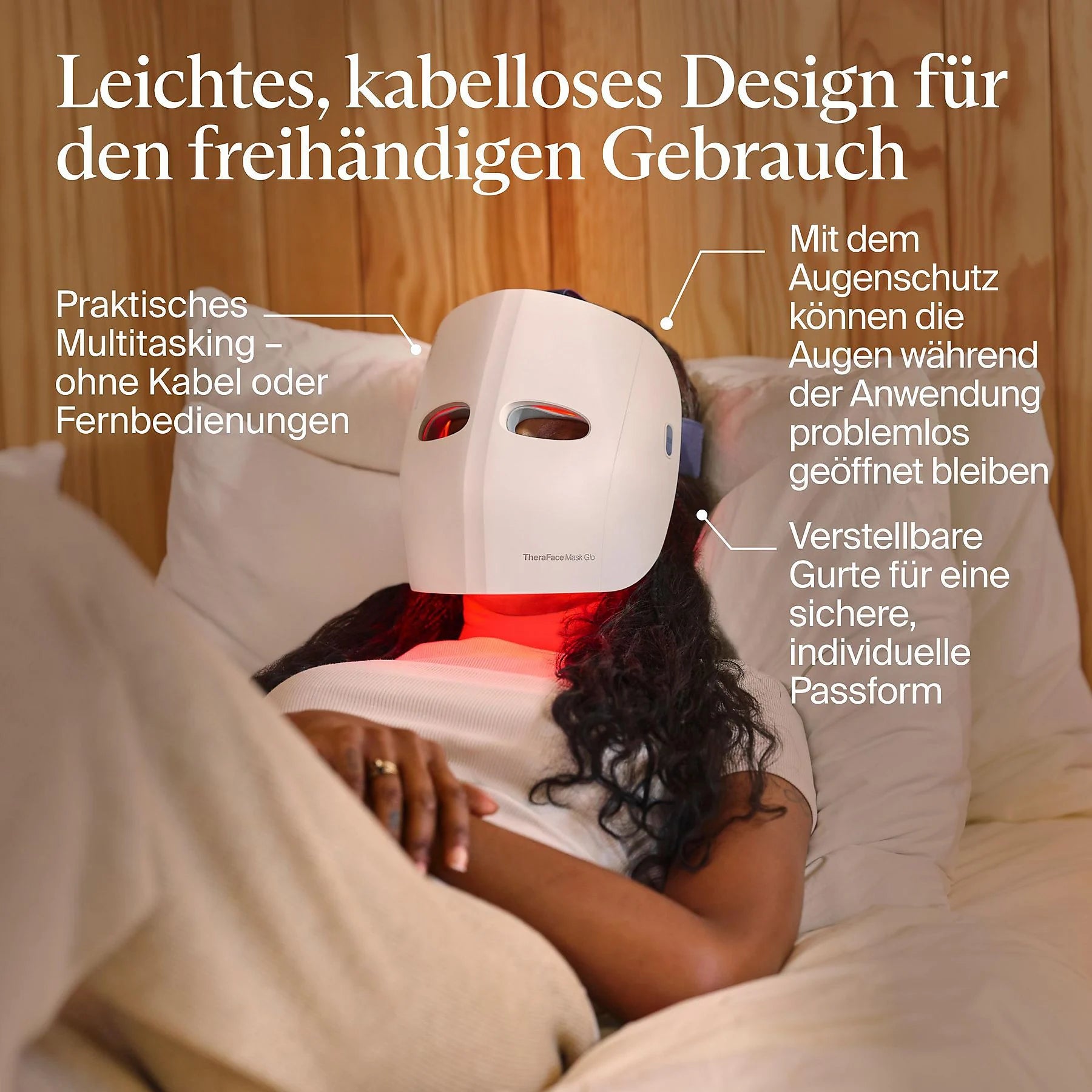 THERABODY Theraface Mask Glo LED Maske Weiß