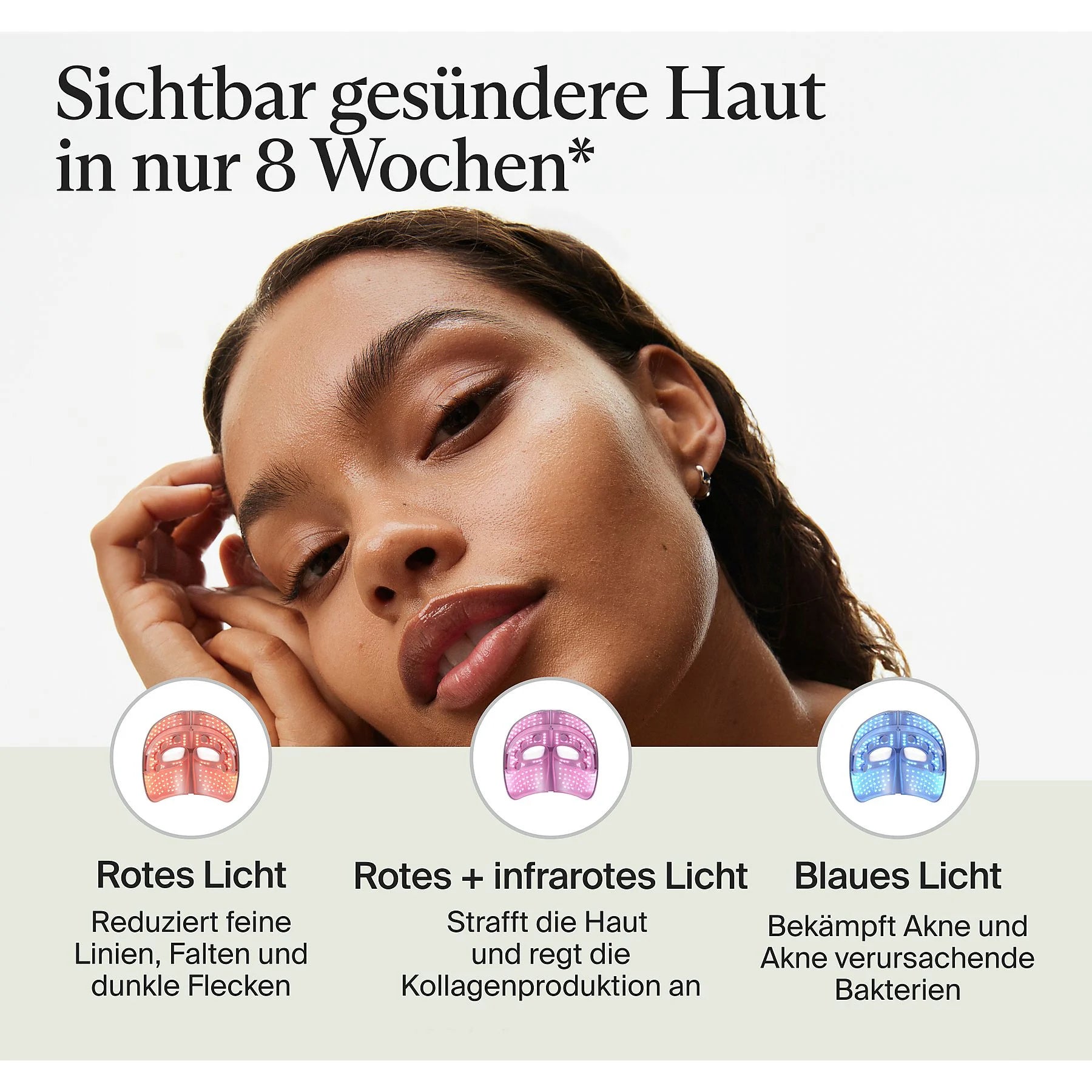 THERABODY Theraface Mask Glo LED Maske Weiß