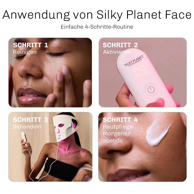 LED Lichttherapie Gesichtsmaske