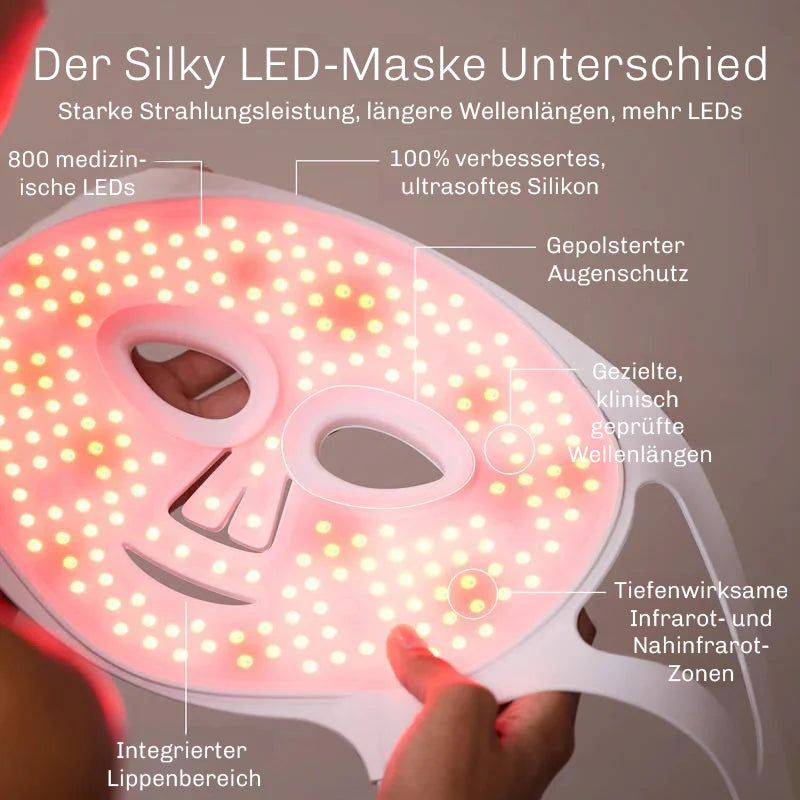LED Lichttherapie Gesichtsmaske