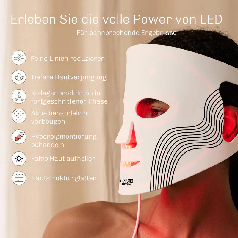 LED Lichttherapie Gesichtsmaske